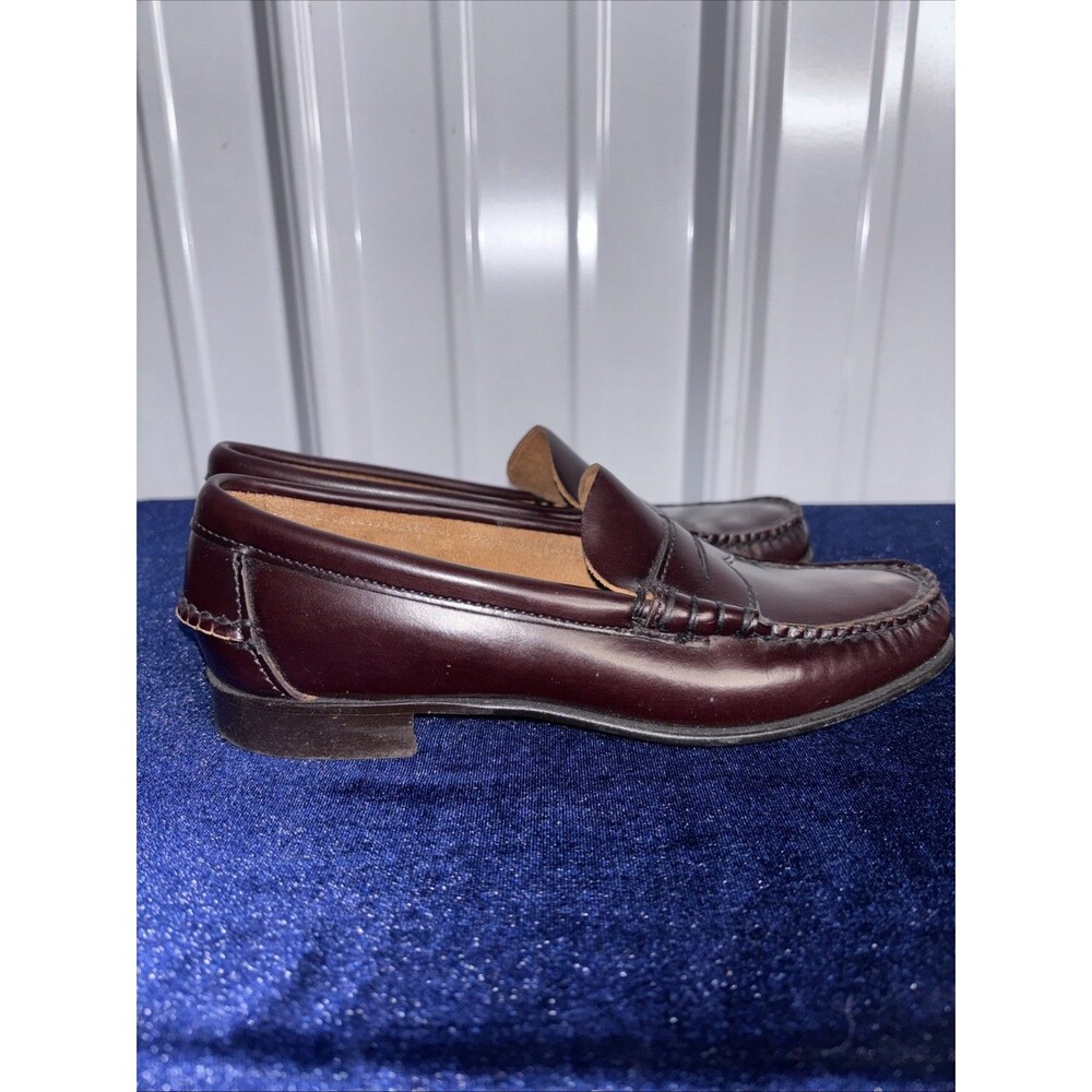 Sebago Burgundy Leather Penny Loafers - Picture 5 of 9